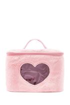 Forever21 Faux Fur Cutout Makeup Bag