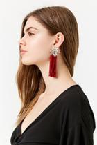 Forever21 Faux Jewel Tassel Earrings
