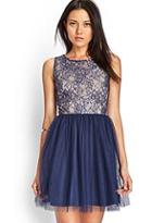 Forever21 Floral Lace Fit & Flare Dress