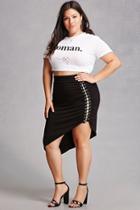Forever21 Plus Size Asymmetrical Skirt