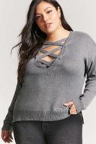 Forever21 Plus Size Strappy Sweater-knit Top