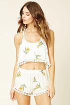 Forever21 Women's  Swim Cover-up Cropped Cami
