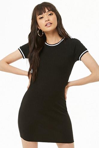 Forever21 Striped-trim Mini Dress