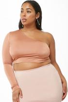 Forever21 Plus Size One-shoulder Crop Top