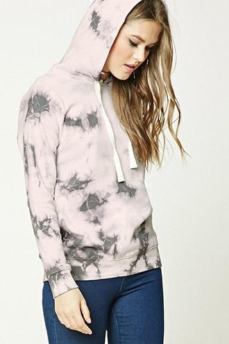 Forever21 Tie-dye Print Hoodie