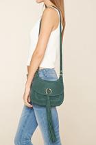 Forever21 Green Genuine Suede Crossbody
