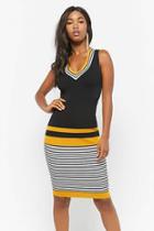 Forever21 Variegated-stripe Knit Dress