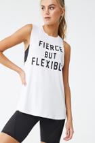 Forever21 Active Fierce But Flexible Graphic Muscle Tee