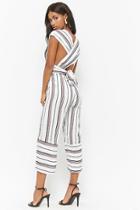Forever21 Striped Convertible Jumpsuit