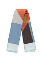 Forever21 Marled Knit Colorblock Oblong Scarf