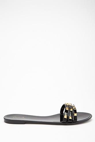 Forever21 Qupid Studded Jelly Slides