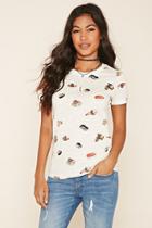 Forever21 Sushi Roll Graphic Tee