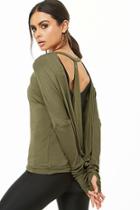 Forever21 Active Surplice-back Top