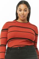 Forever21 Plus Size Ribbed Striped Sweater