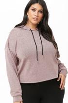 Forever21 Plus Size Metallic Hooded Top