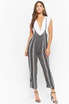 Forever21 Striped Overall Jumpsuit