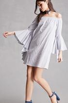 Forever21 Stripe Off-the-shoulder Dress