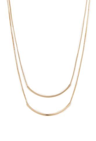 Forever21 Layered Curved Bar Necklace
