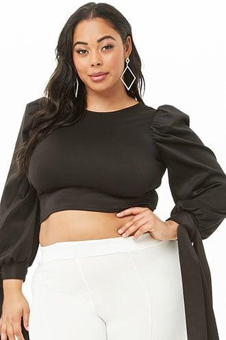 Forever21 Plus Size Sash-sleeve Top