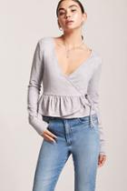 Forever21 Ruffle Wrap-front Top
