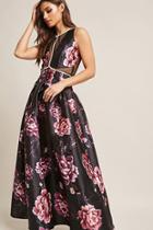 Forever21 Soieblu Floral Rhinestone Maxi Dress