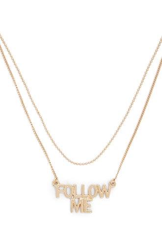 Forever21 Follow Me Pendant Necklace