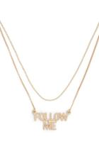 Forever21 Follow Me Pendant Necklace