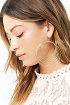 Forever21 Gradient Hoop Drop Earrings