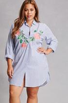 Forever21 Plus Size Striped Floral Tunic