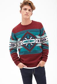 Forever21 Southwestern-patterned Sweater