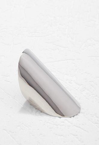 Forever21 Oversized Cocktail Ring (silver)