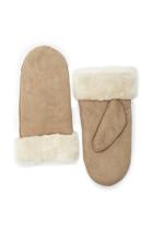 Forever21 Faux Suede Shearling Mittens