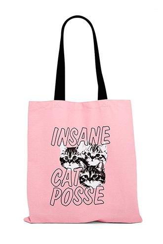 Forever21 Cat Posse Graphic Eco Tote