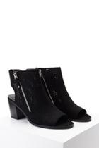 Forever21 Laser Cutout Ankle Boots