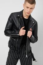 Forever21 Faux Leather Zippered Jacket