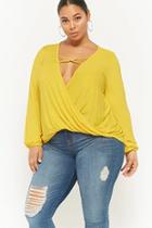 Forever21 Plus Size Plunging Cowl Neck Top