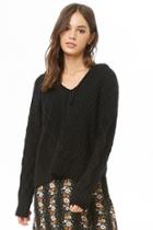 Forever21 Dropped-shoulder Hooded Sweater