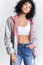 Forever21 Coated Mesh Panel Jacket