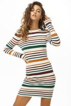 Forever21 Variegated-stripe Bodycon Dress