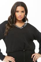 Forever21 Plus Size For Lounging Graphic Sweatshirt