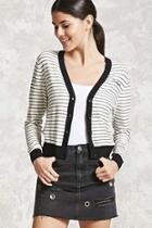Forever21 Los Angeles Striped Cardigan