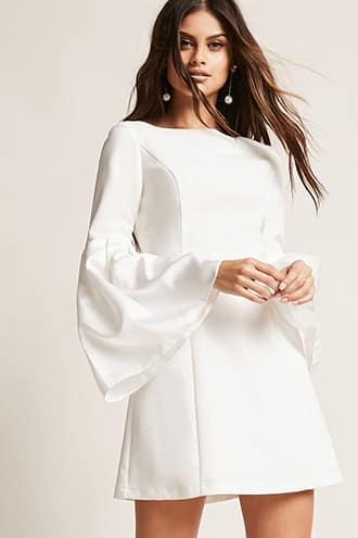 Forever21 12x12 Trumpet-sleeve Sheath Dress