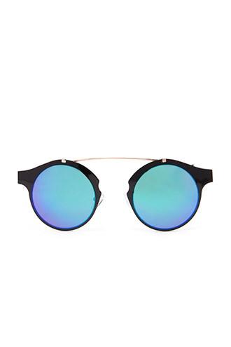 Forever21 Black & Green Spitfire Intergalactic Sunglasses