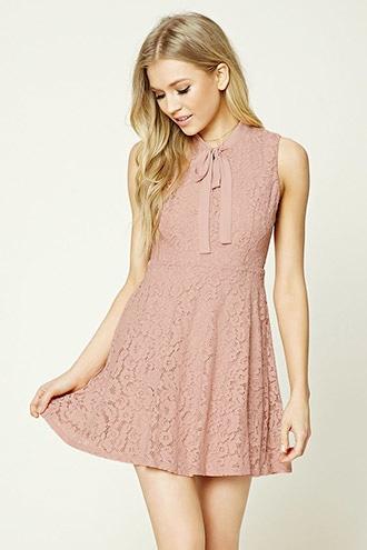 Forever21 Crochet Lace A-line Dress