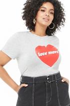 Forever21 Plus Size Love More Graphic Pajama Top