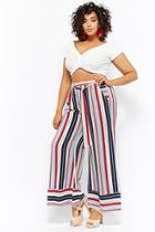 Forever21 Plus Size Multicolor-striped Palazzo Pants