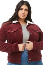 Forever21 Plus Size Faux Sherpa-lined Corduroy Jacket