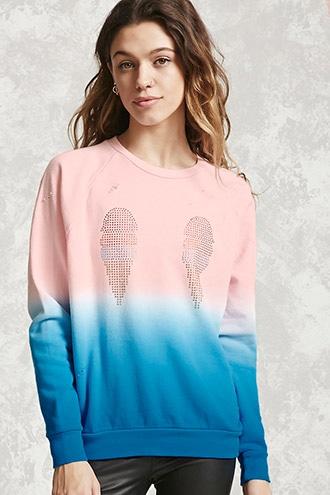 Forever21 Ombre Ice Cream Cone Sweatshirt