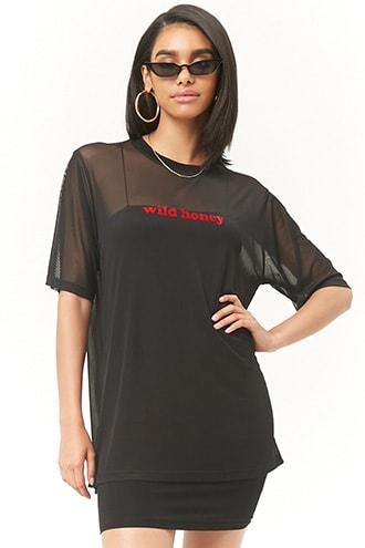 Forever21 Wild Honey Mesh Tunic