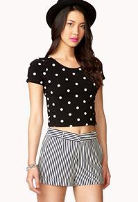 Forever21 Striped Woven Shorts